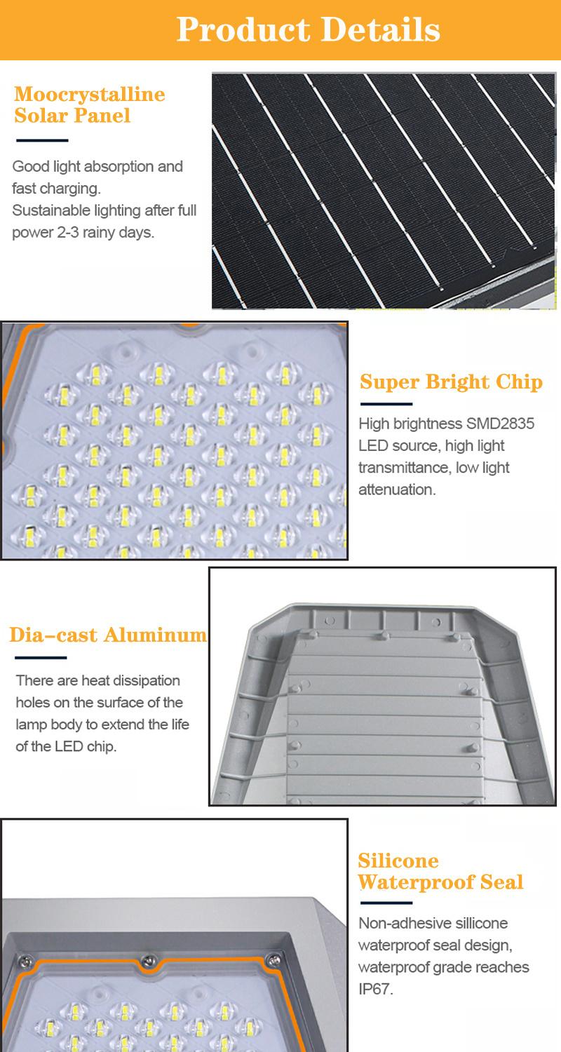 Factory Price Energy Saving Super Brightness Project Outdoor IP65 LED Solar Street Light