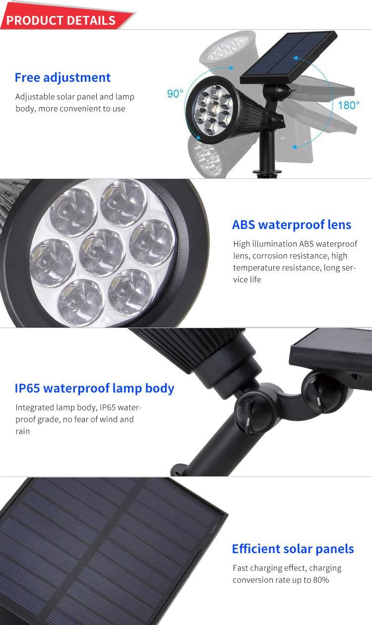 Bspro Modern Lamps Professional Outdoor Attraction Lights Solar Lawn Light