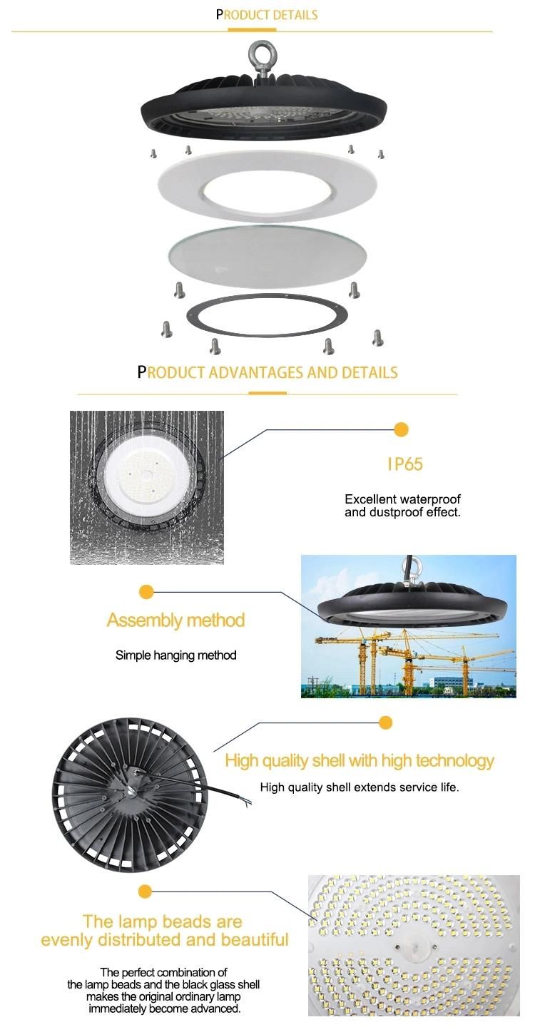 150W Warehouse UFO CE IP65 LED High Bay Light Fixture