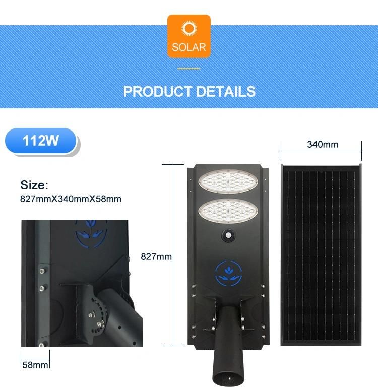 IP65 Waterproof Solar Light 112W LED Solar Street Light