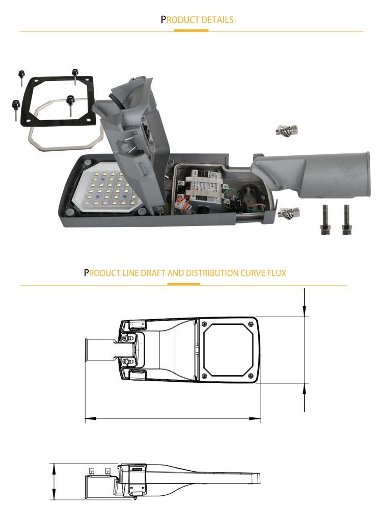 2021 Outdoor Waterproof Aluminum LED 80W Street Lights