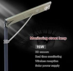 Newest 15W All in One Solar Street Light with Monitor Camera and Motion Sensor