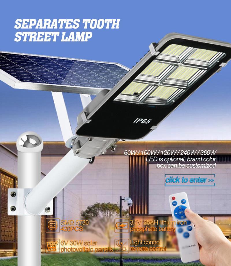 Zhongshan New Model Good Price High Lumen Modern ABS Integrated Long Lifespan Solar Powered Lamp Street Light