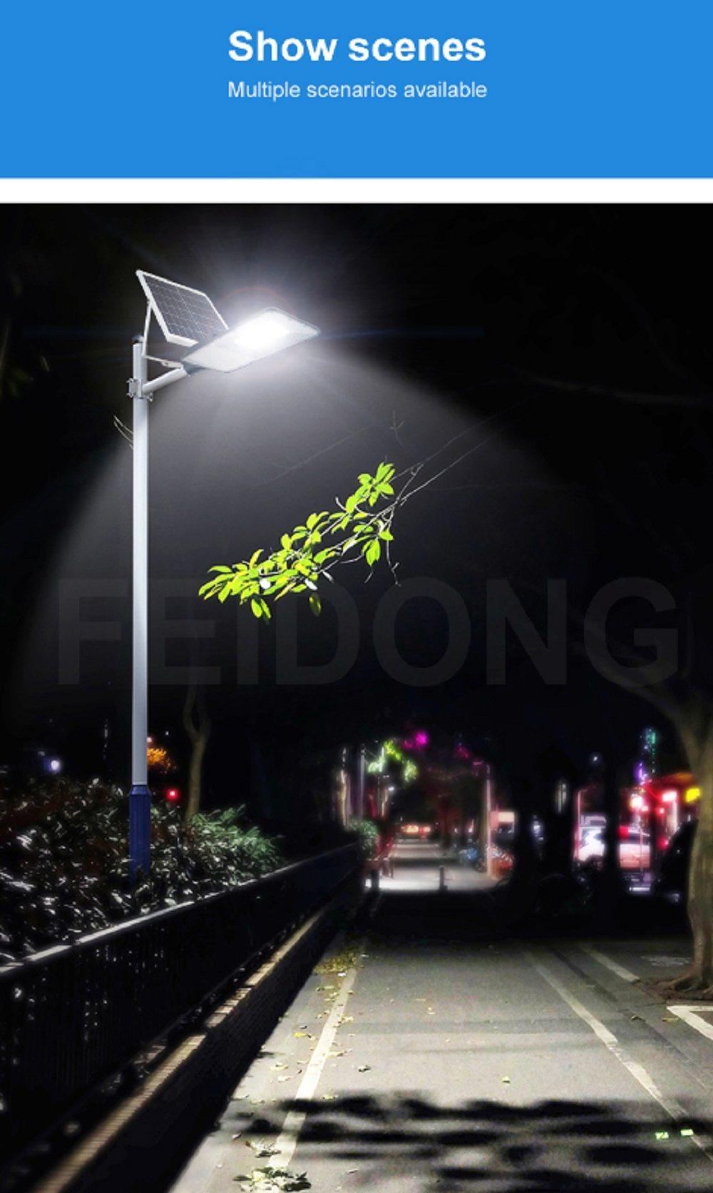 IP65 Waterproof Courtyard 50W-200W Separate Street LED Solar Street Lighting