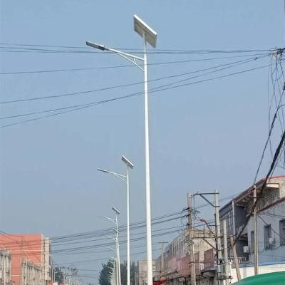 10m Pole 100W LED Light Power with LiFePO4 Battery Split Solar Street Light