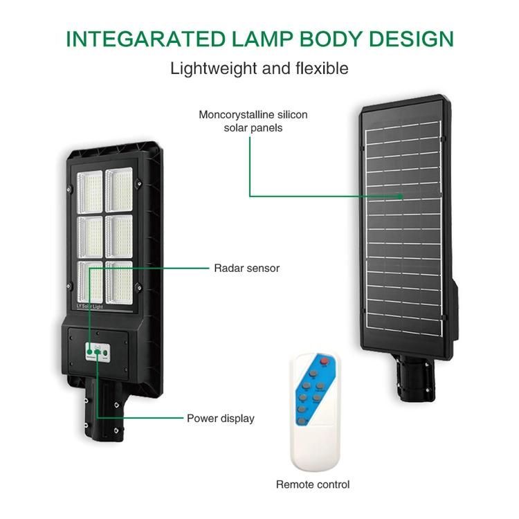 Sunpal 80wp 100wp 120wp Remote Control Solar LED Street Light