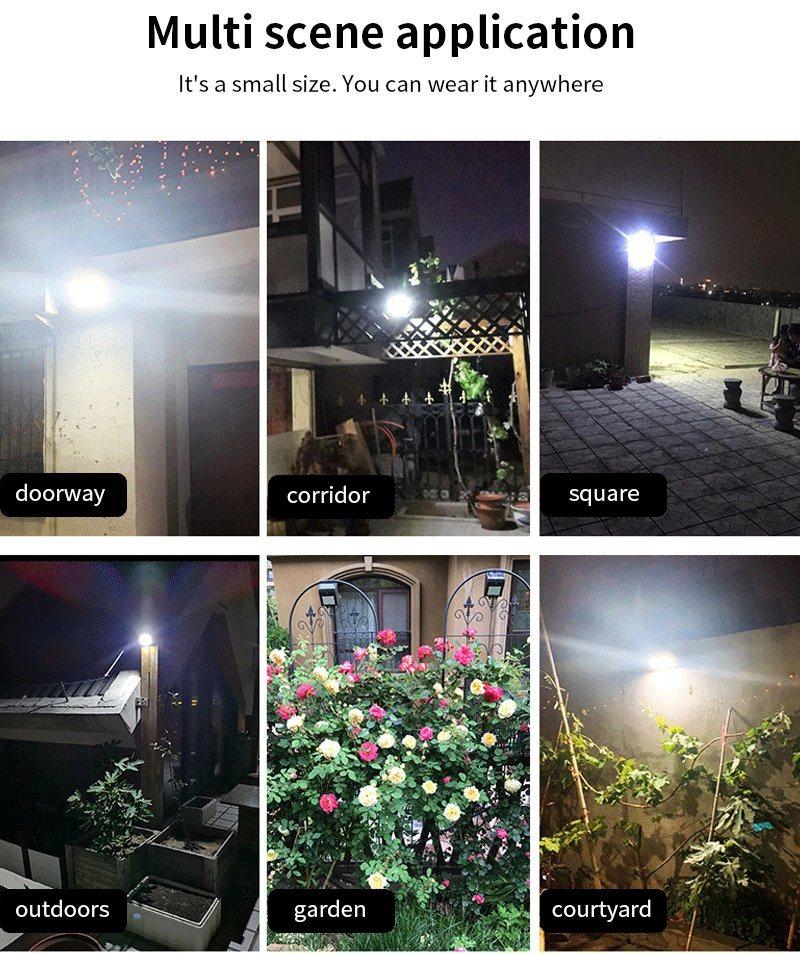 Waterproof for Garden Street Landscape Spotlight Wall Solar Powered Flood Lamp
