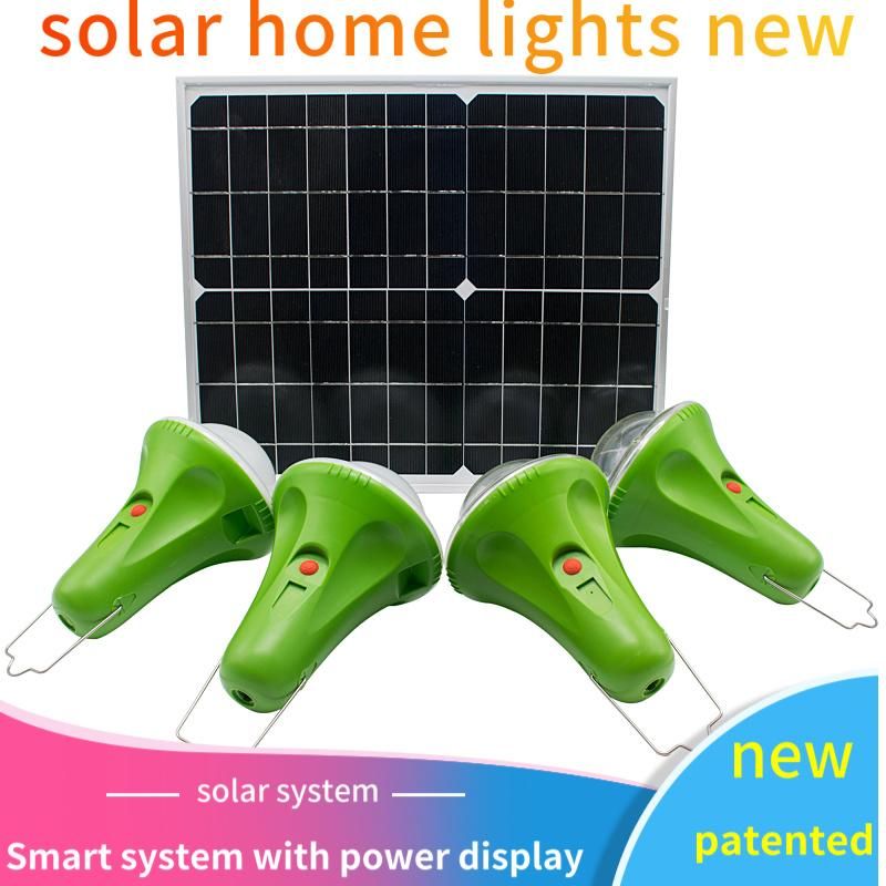 Four Colors High Quality Recycling Home Solar Systems of Lighting