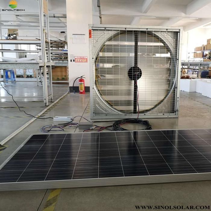 48 Inch 350W Solar Powered Workshop Air Circulation Fan with AC Adaptor for Nonstop Working (SN2016011)