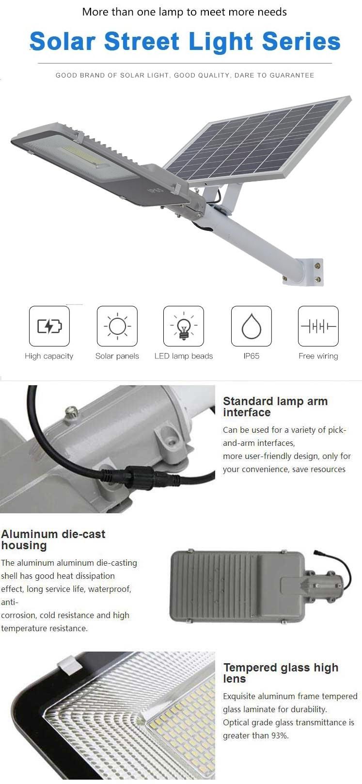 Manufacturers 100 Watt Outdoor Solar LED Street Light