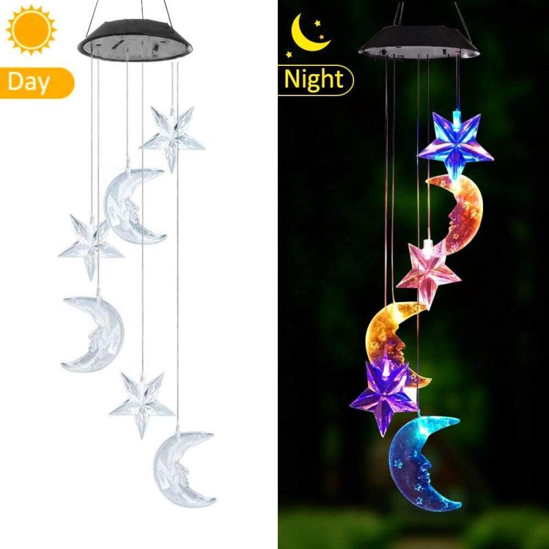 Outdoor Solar Energy Wind Chime Lamp LED Color Changing