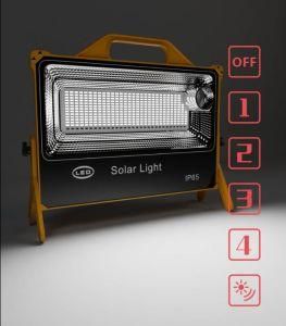 Factory Supply LED Solar Flood Lights with Remote Control Dimming Adjustable Solar Panel