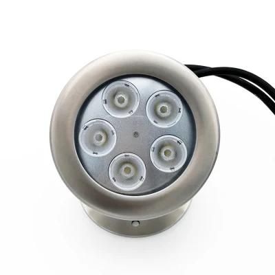 Stainless Steel Standing Adjustable Boat Pond LED Flat Underwater Light