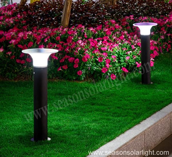 New LED Lighting Garden Gate Outdoor Solar Light Fence Post Cap Light with Warm+White LED Lighting