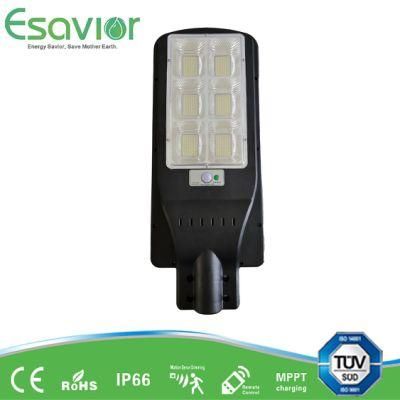 90W All in One Motion Sensor Integrated LED Solar Street Light 14, 400 Lumen for Residential, Landscape, Road, Hotel, Garden