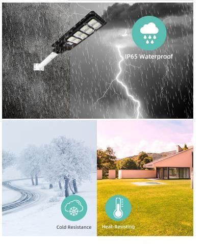 Outdoor IP66 Waterproof LED Integrated Motion Sensor All In One Solar Street Light