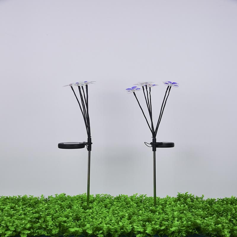 Outdoor Solar Colorful Flowers Light Decoration Garden Landscape Light