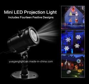 Outdoor Garden Landscape Party Light Replaceable Mini 14 Slides Detachable Projector Light