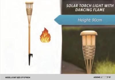 Solar Torch Light with Dancing Flame Garden Lamp