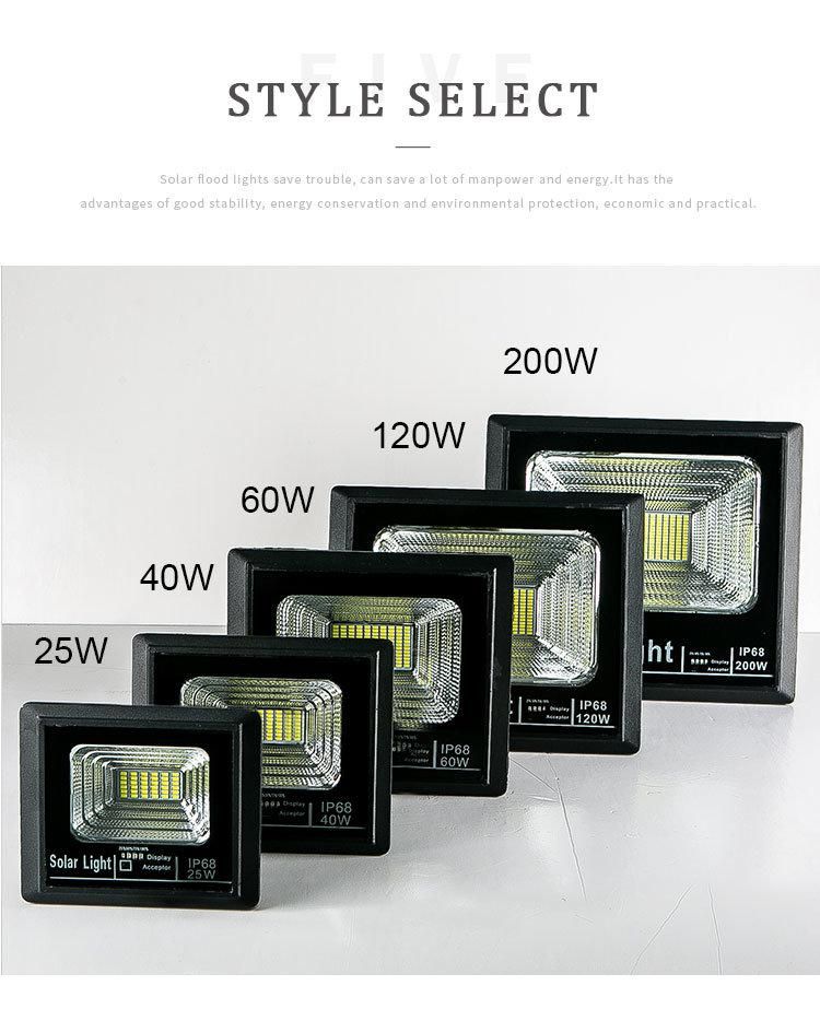 Waterproof 1680lm 40W Solar Flood Lights Outdoor Solar LED Lights