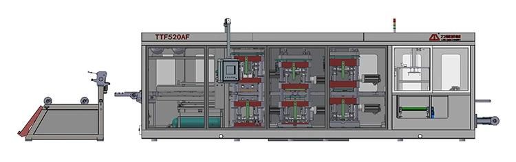 Plastic Plate Thermoforming Machine Plastic Packaging Box Machinery Container Making Machine for Sale