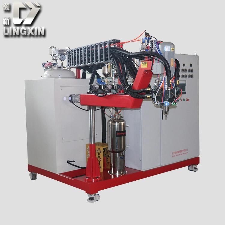 a Polyurethane PU Pouring Machine/PU Molding Machine/PU Castor Wheel & PU Wheels Injection Casting Machine