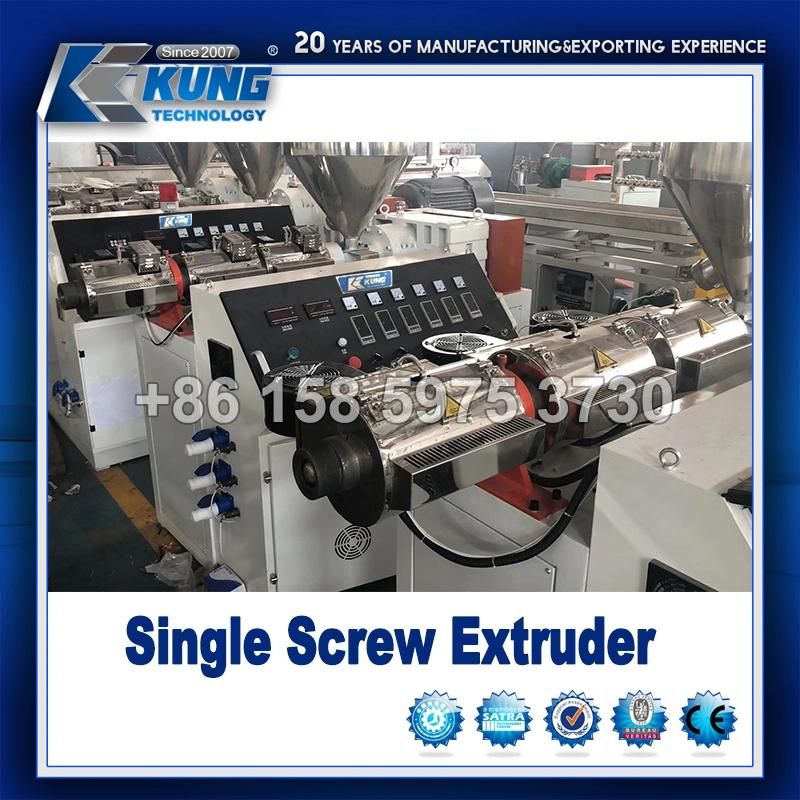 Plastic PVC Single Screw Extruder for PVC Welt Making Machine