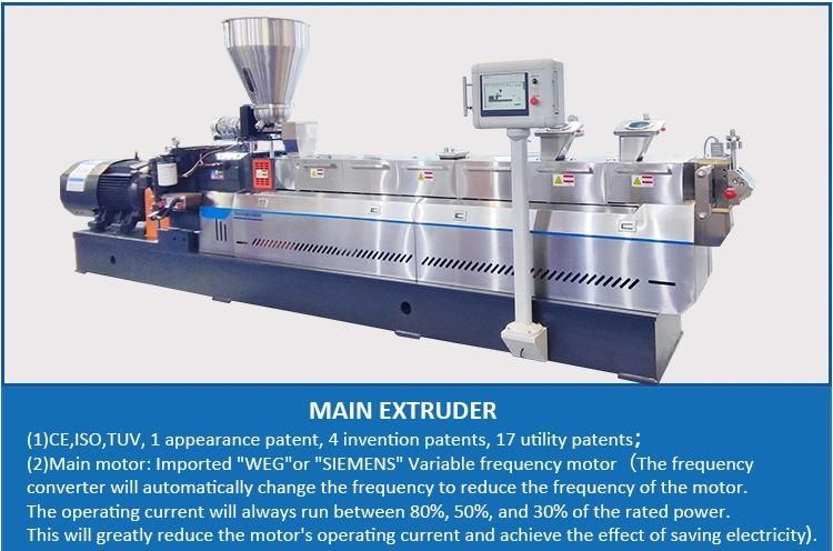 Polyethylene Twin Screw Recycling Plastic Extruder Machine