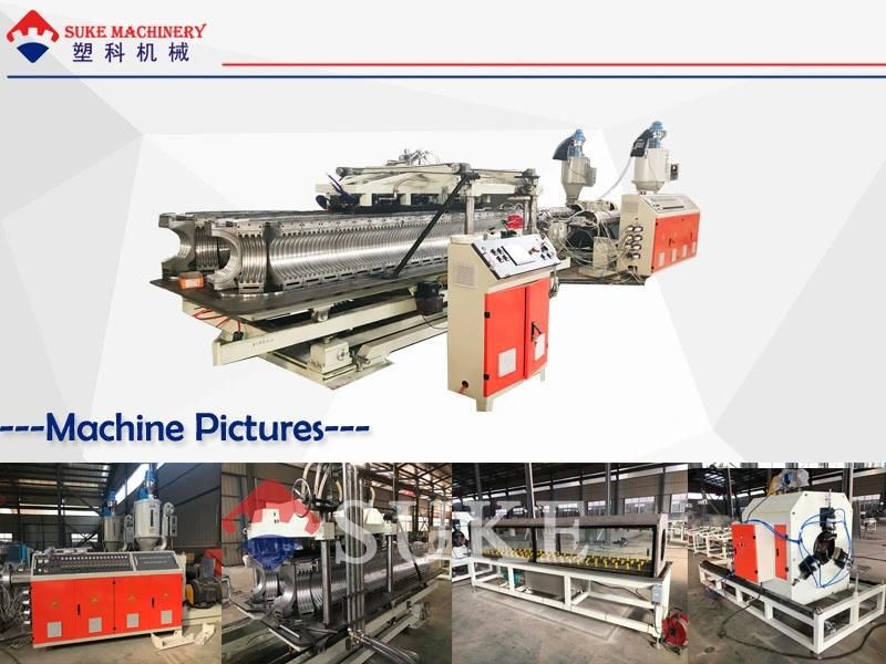 PE Single Wall Corrugated Pipe Extrusion Line