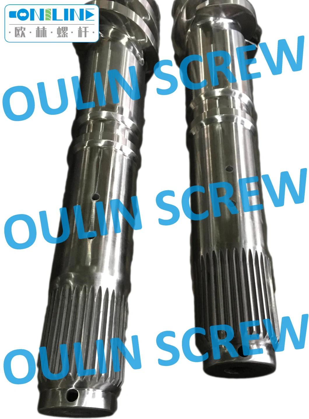 Bimetallic Bausano 125mm Twin Parallel Screw and Barrel for PVC+ABS Pelleting/ Granulating