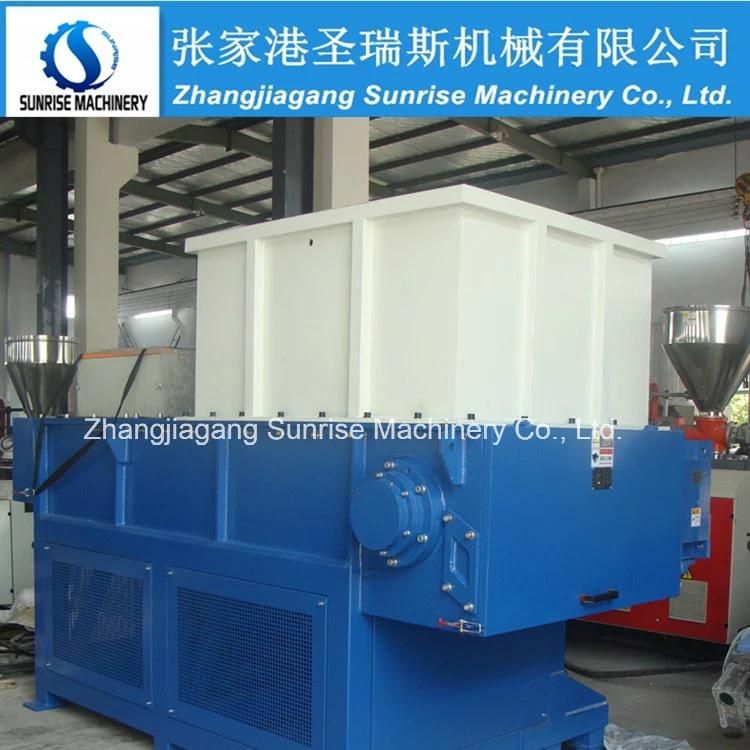 Waste Hard Plastic Lump Carton Agriculture Film PP Woven Bag Jumbo Bag Shredder LDPE PE PVC ABS HDPE Pipe Single Shaft Shredder