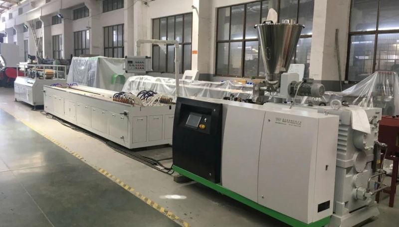 PVC WPC Window Board/Profile Extrusion Machine/Sjz80/156 Twin Screw Extruder Machine