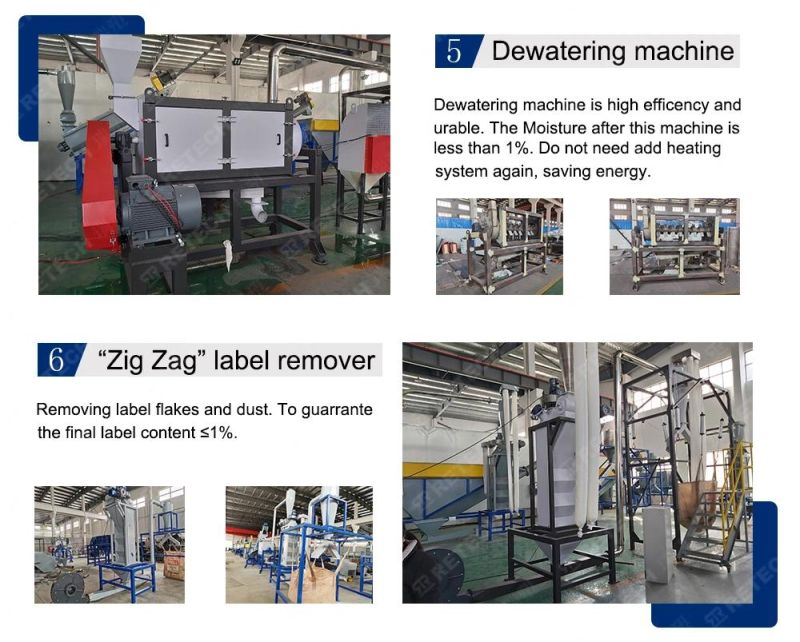 Best Price Supplier Waste Pet Bottle Plastic Grinding Washing Drying Machine