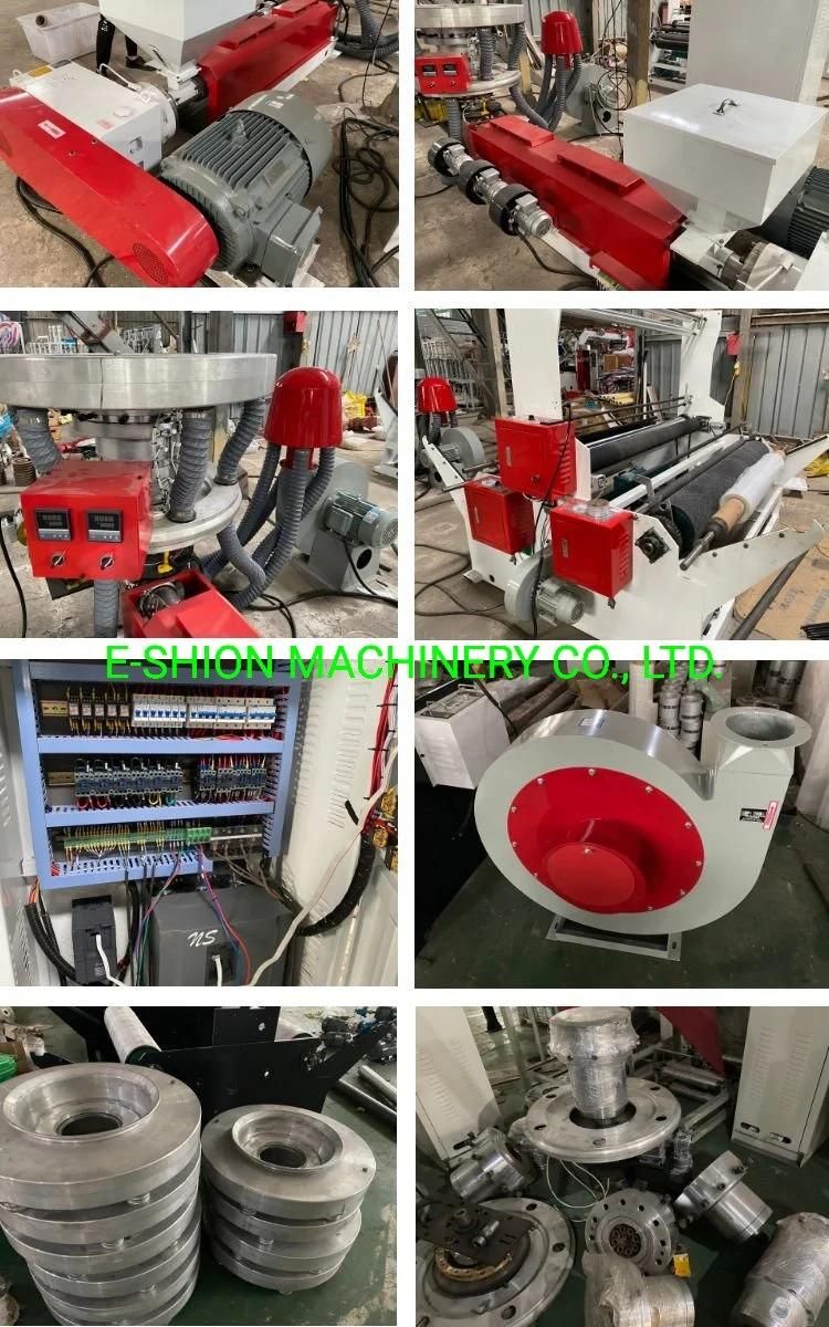 PE PLA Single Layer Pack Film Blowing Machine with Rotary Die Head