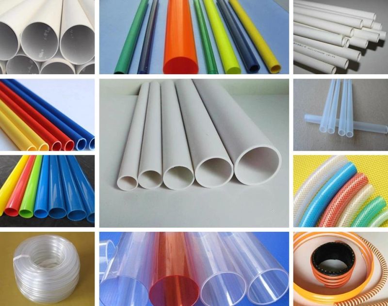 Plastic PVC Water Supply Drainage Pipe Gas Tube Extrusion Machine