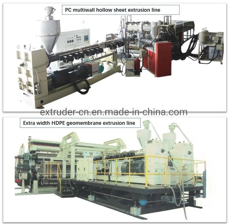 8m Width PE Geomembrane/Waterproof Sheet Extrusion Making Machine Geomembrane Extrusion