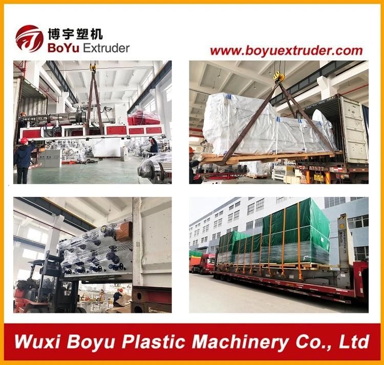 Spc Flooring Conical Twin Screw Extruder Production Line