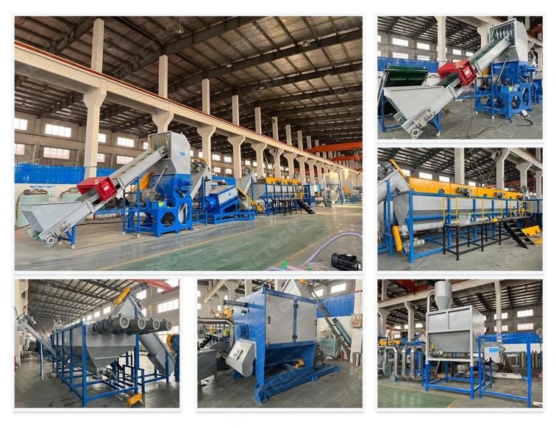 Plastic PP PE LDPE LLDPE Film Recycling Washing Squeezing Line with Film Squeezer