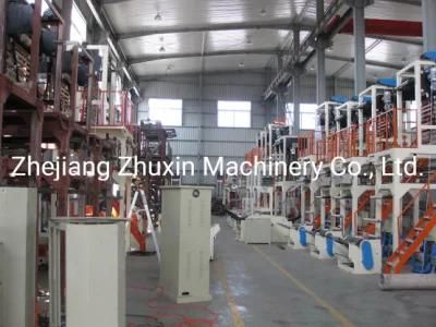 Full Automatic PE Film Blowing Machine with Rotary Die Head and Double Winder