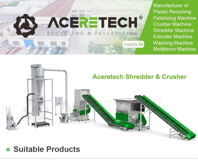 Adjustable PE Plastic Block Recycling Machine Shredder Factory