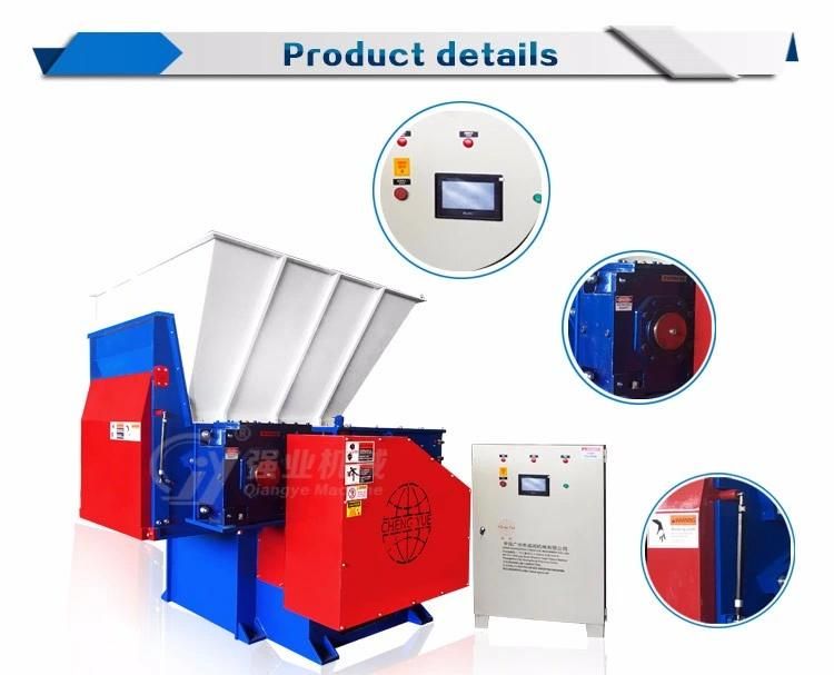 Single Shaft Shredder Strong Power Plastic Garbage Drums Crusher