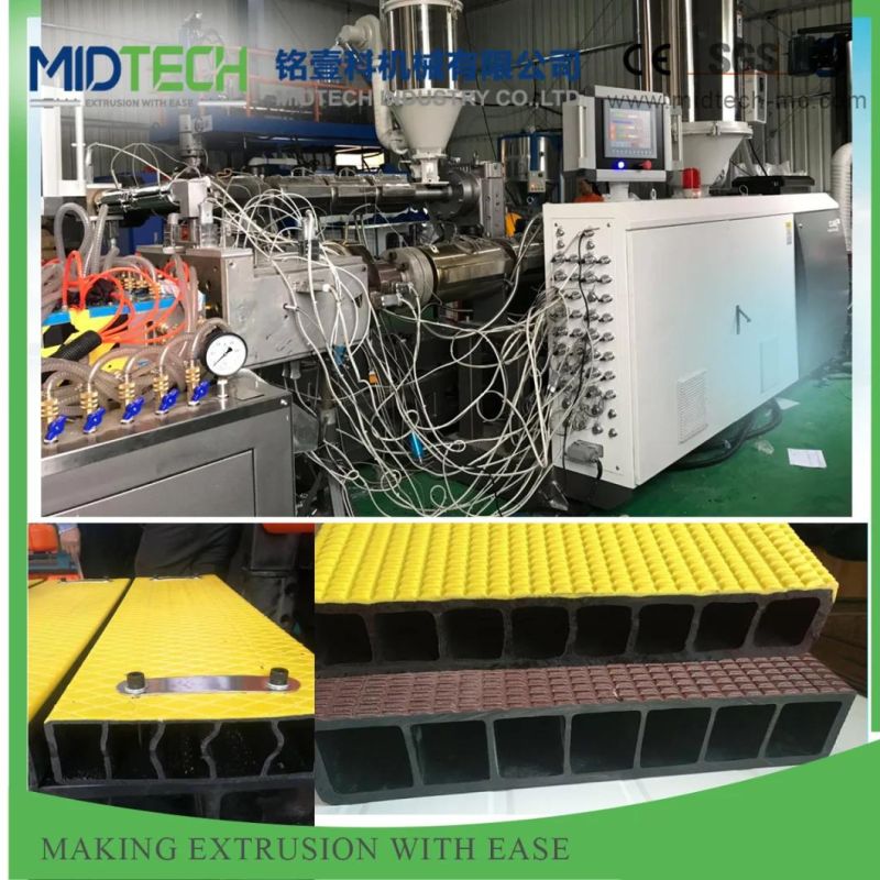 (Midtech Industry) Plastic HDPE/PE Ocean Fishing Raft Hollow Board Extrusion/Extruder Making Machinery