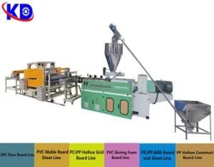 PVC Plastic Glazed Roofing Tile Extruding Line