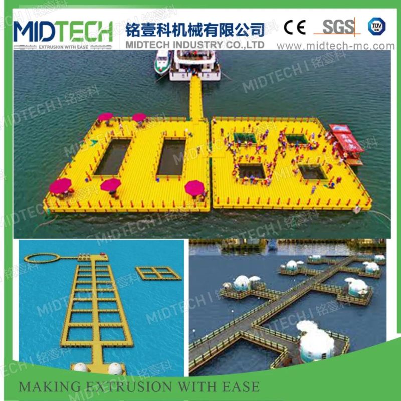 (Midtech Industry) Plastic Foam PE/HDPE Ocean Marine Pedal Hollow Board Extrusion/Extruder Making Machinery