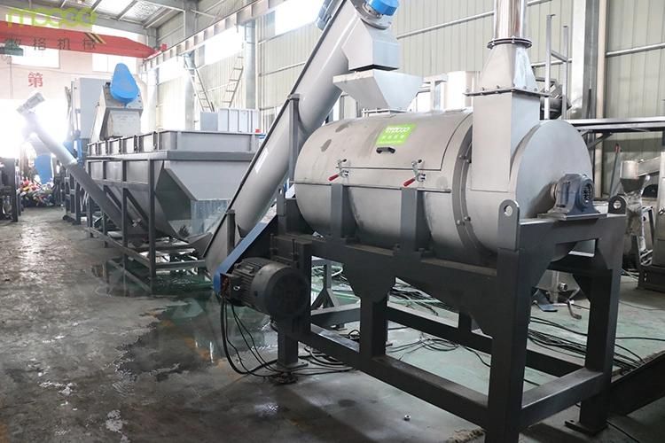 Waste plastic HDPE milk bottle recycling crushing washing drying machine/line/plant