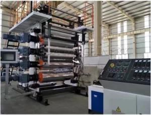 PVC Plastic Vinyl Floor Production Line / Stone PVC Floor Extrusion Machinery