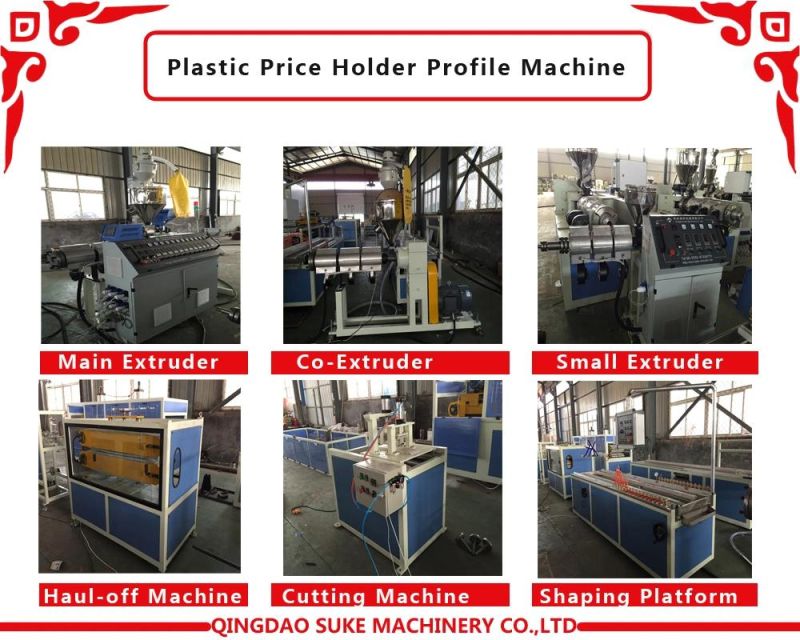 PVC Profile for Super Market Tape Price Tag Extrusion Making Machinery