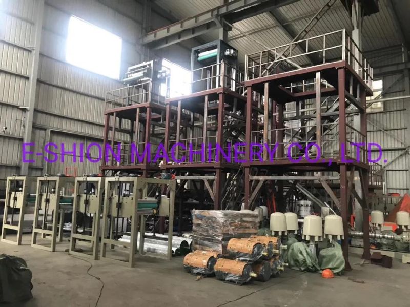 High-Speed ABA, Ab HDPE, LDPE, Three-Layer, Two Layer Extruder with Dosing System Plastic Film Blowing Machine