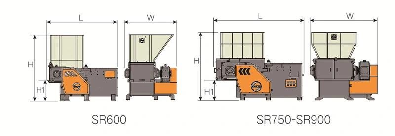 Waste Plastic Single Shaft Shredder/Customized Plastic Crusher Shredder