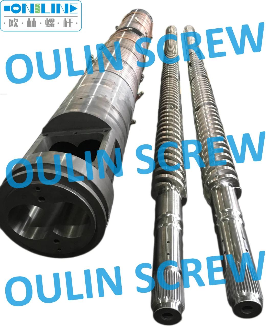 Bimetallic Bausano 125mm Twin Parallel Screw and Barrel for PVC+ABS Pelleting/ Granulating